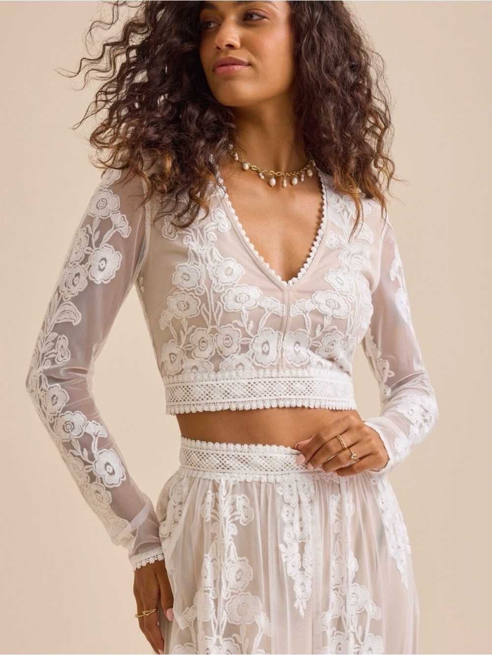 Altar'd State Arissa Floral Embroidered Maxi
Skirt & Top-Set - Picture 2 of 2